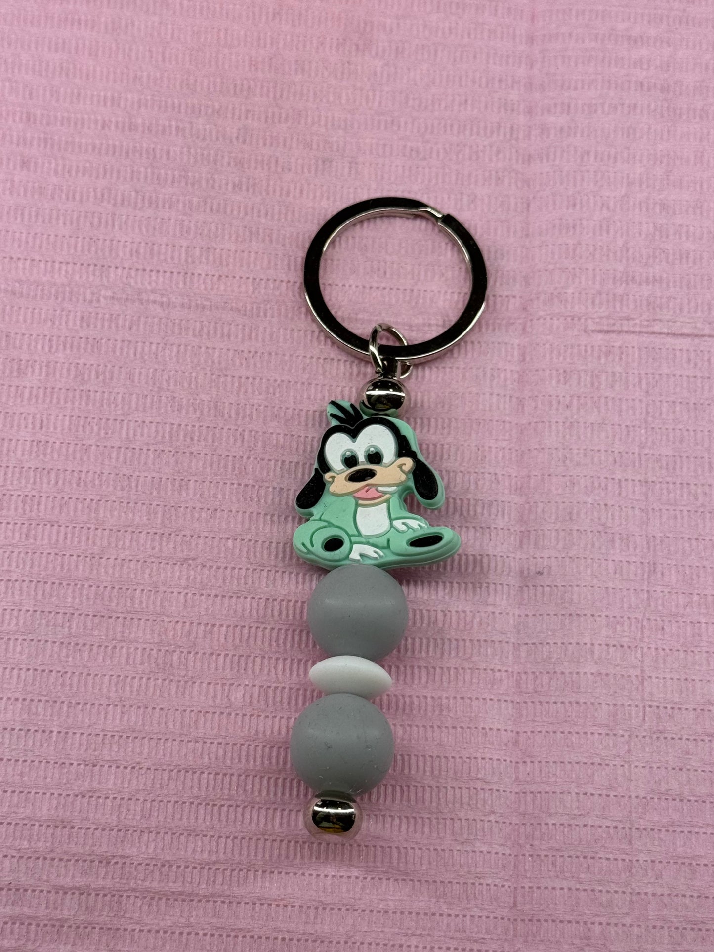Grüner Goofy Schlüsselanhänger