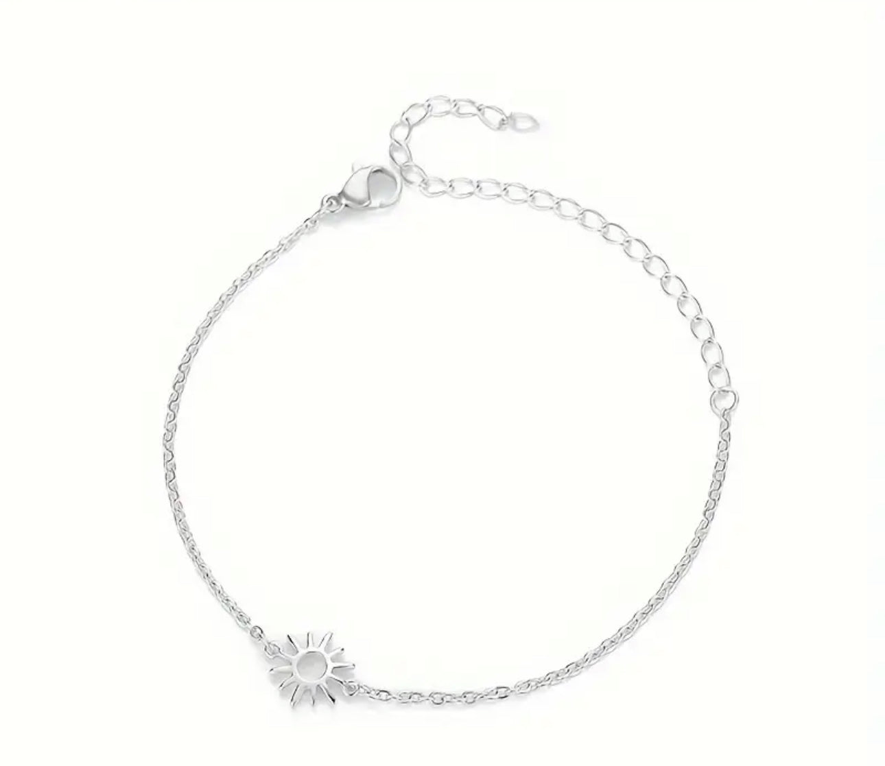 Pulsera sol plateado