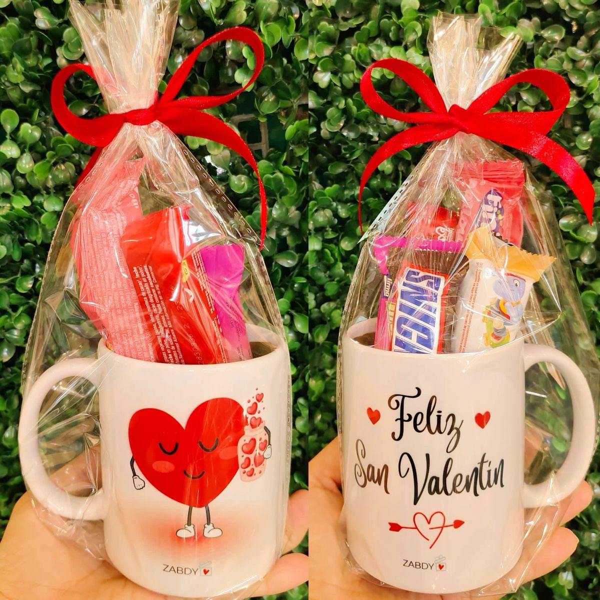 Mug Saint-Valentin avec bonbons