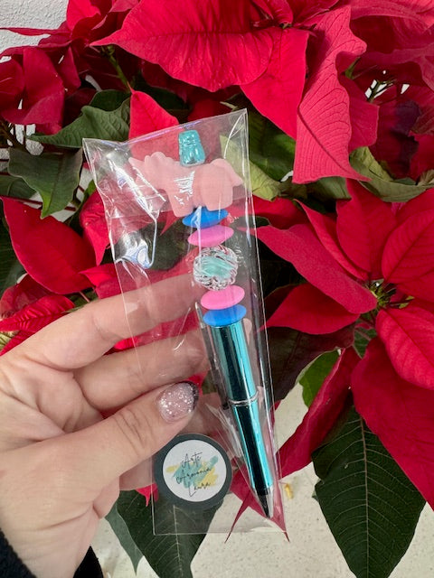 Stylo licorne rose