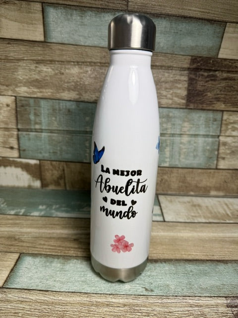 Botella  de termo“ la mejor abuelita del mundo”