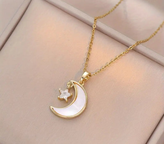 Collar luna blanca