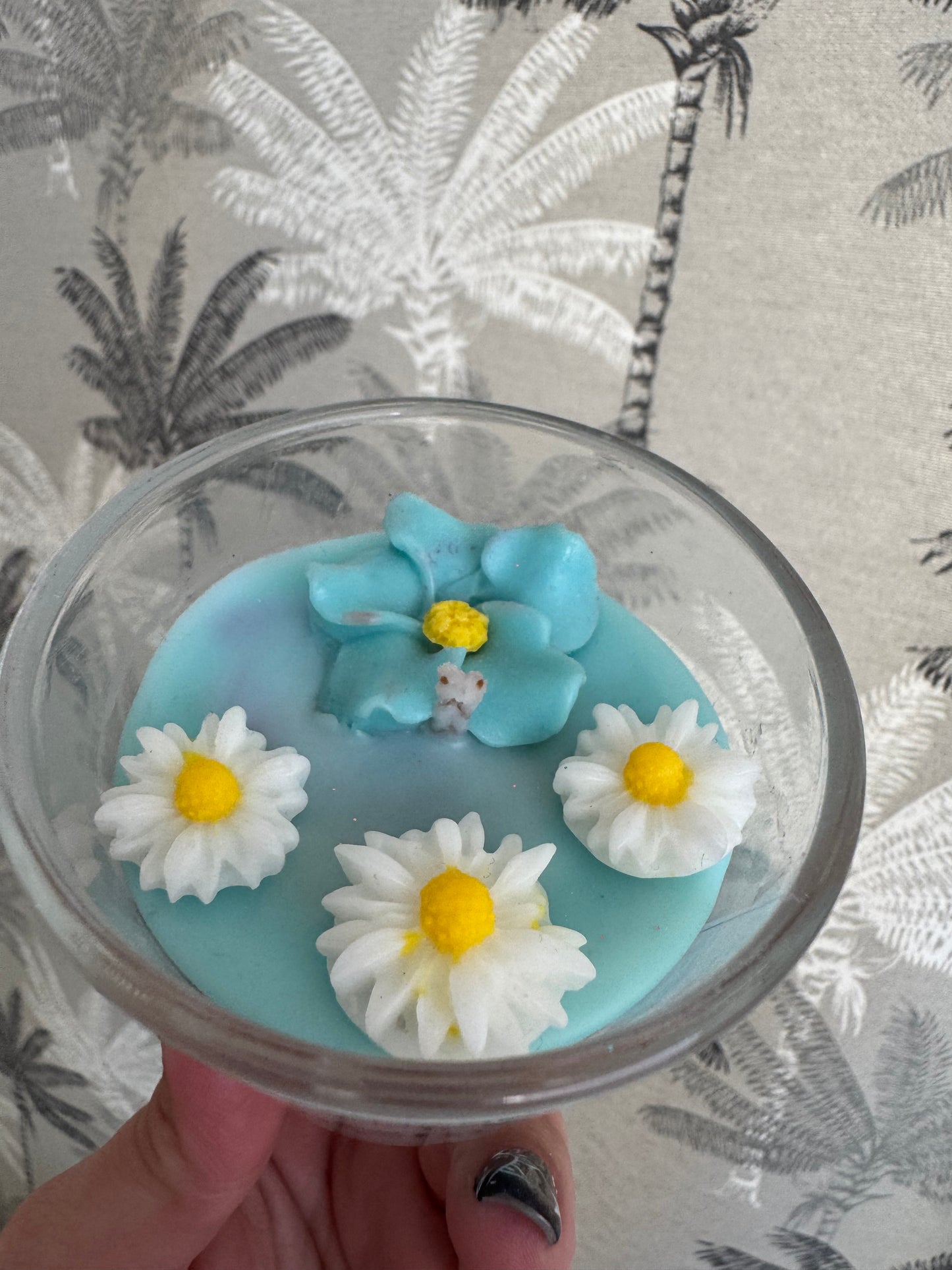 Jasmin-Blumenkerze