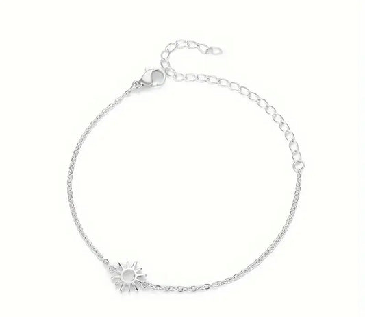 Pulsera sol plateado
