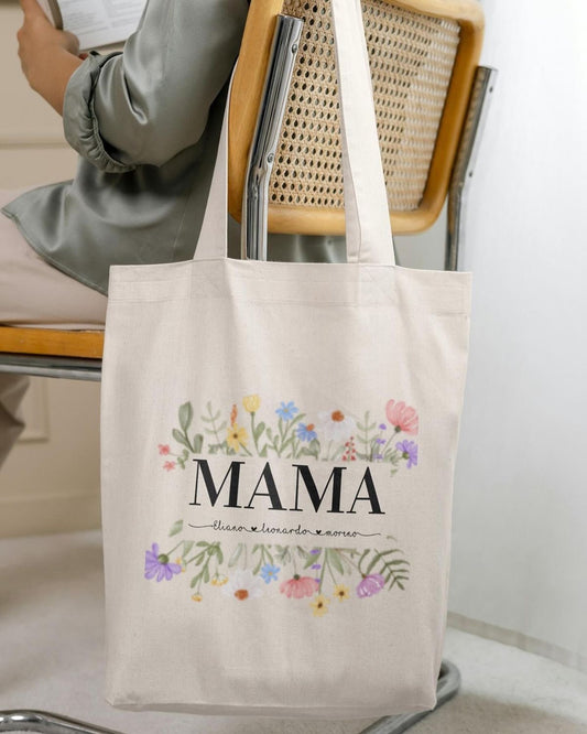 Tote bag mamá floral