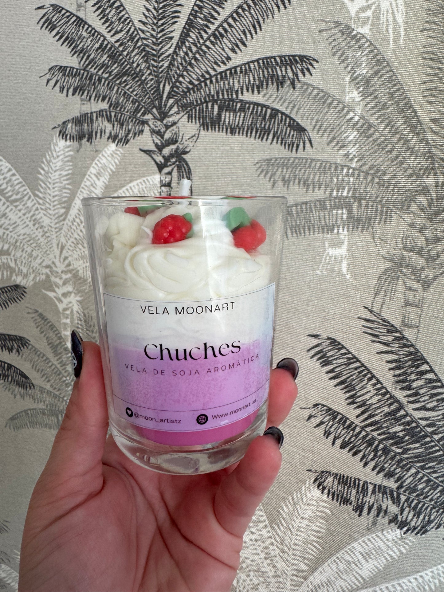 Vela batido chuches con cereza