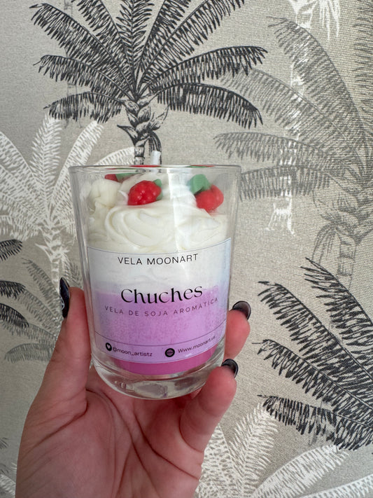 Vela batido chuches con cereza