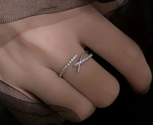 Anillo plateado