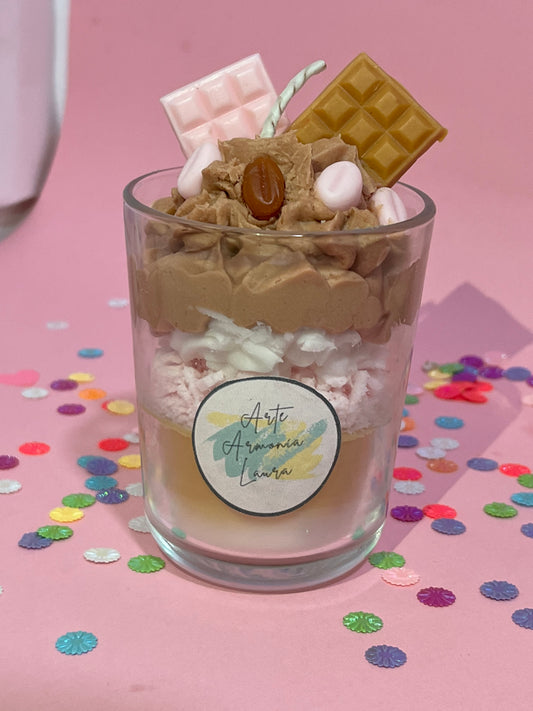Vela batido de chocolate con galletas