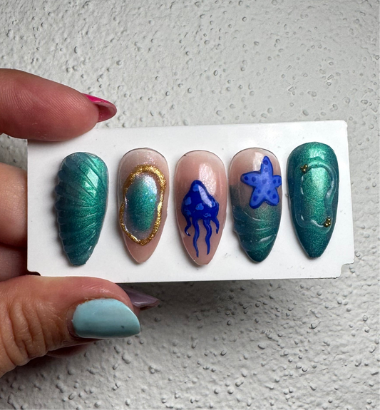 Press on mar con relieve🤩🫶