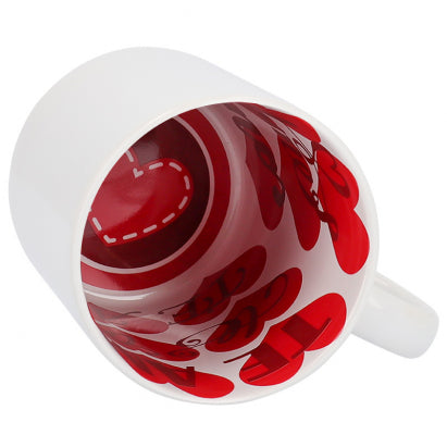 Taza fondo corazones