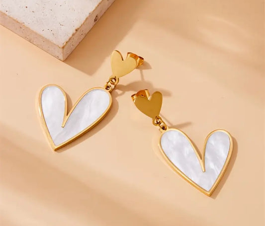 Boucles d'oreilles coeur