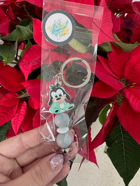 Llavero Goofy verde y gris