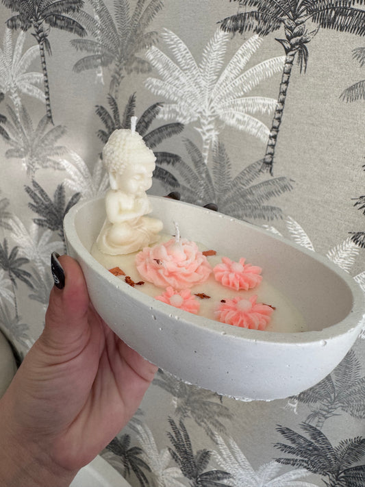Vela Buda floral